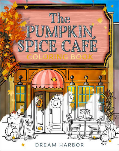 The Pumpkin Spice Café Coloring Book by Laurie Gilmore official Dream Harbor fall coloring book
