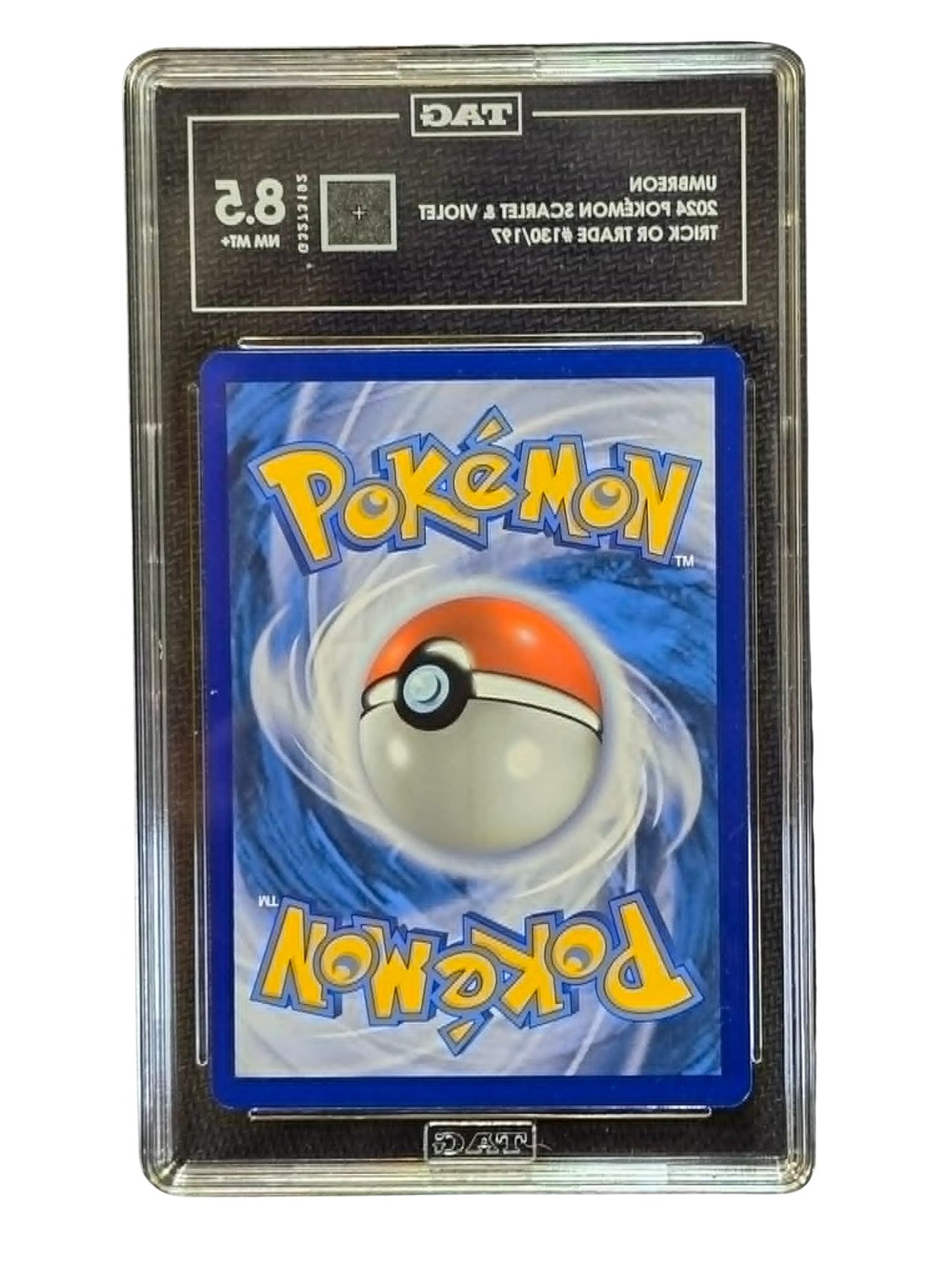 Umbreon 130/197 Trick or Trade TAG 8.5 NM/MINT Pokémon Scarlet & Violet 2024 Holo